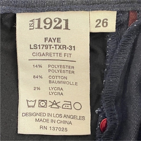 1921 Faye Cigarette Fit Jeans - Picture 8 of 8